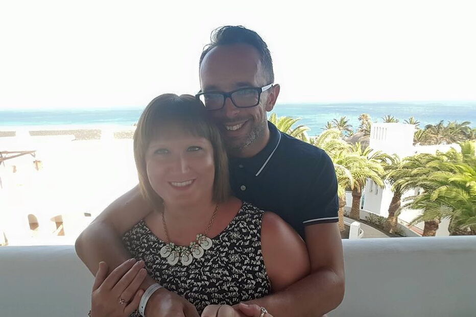 Emma Letts e o noivo, Richard Wilson