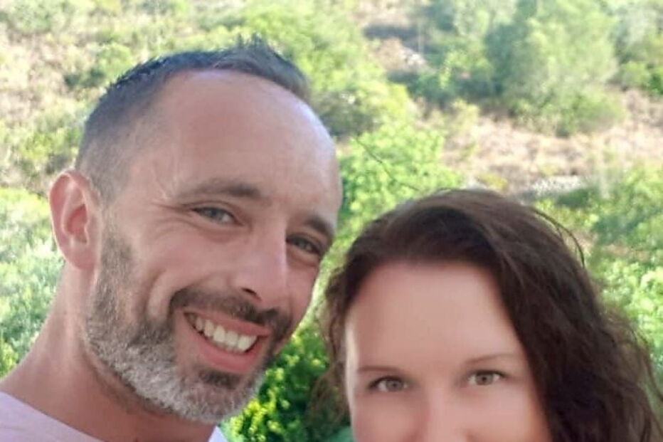 Emma Letts e o noivo, Richard Wilson