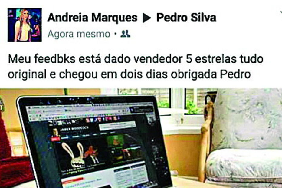 Criava perfis falsos e deixava comentários positivos