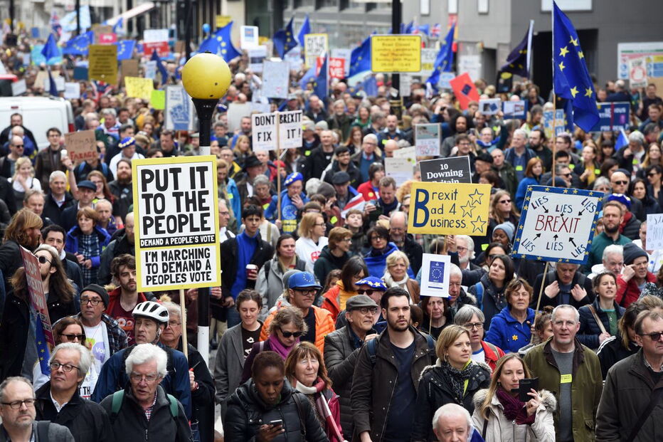 Mais de um milhão de pessoas nas ruas de Londres contra o Brexit