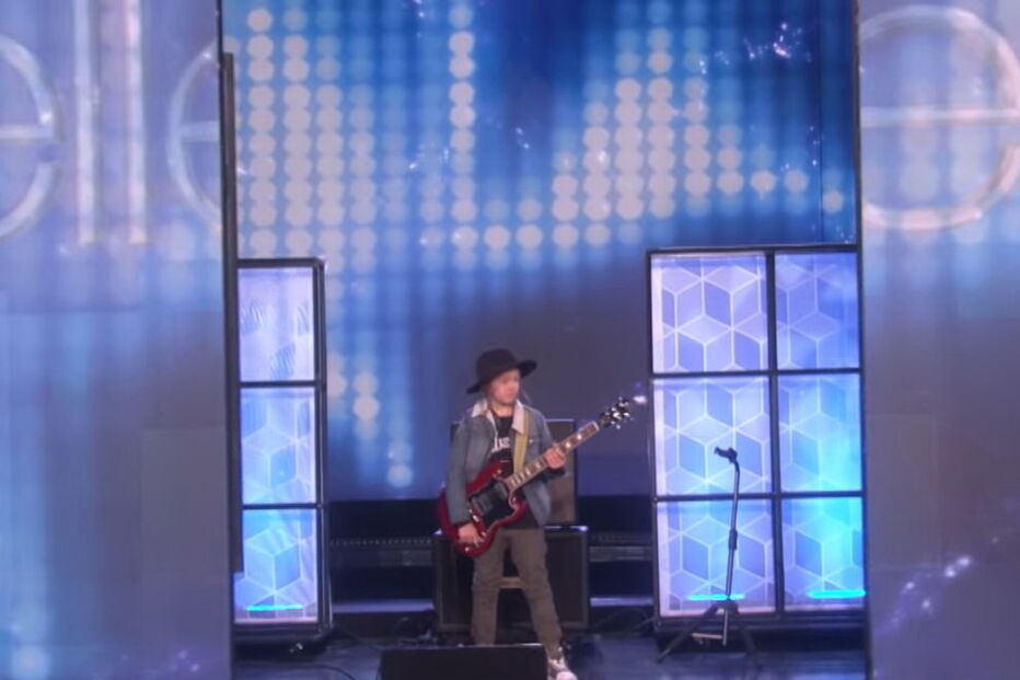 Taj Farrant no programa de Ellen DeGeneres 