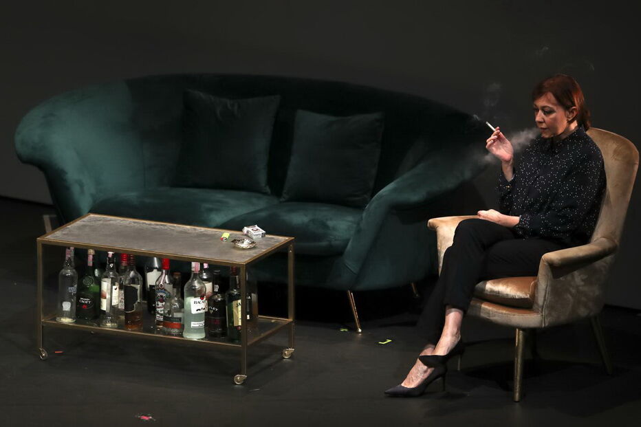 Maria João Abreu e Pedro Walter durante ensaio