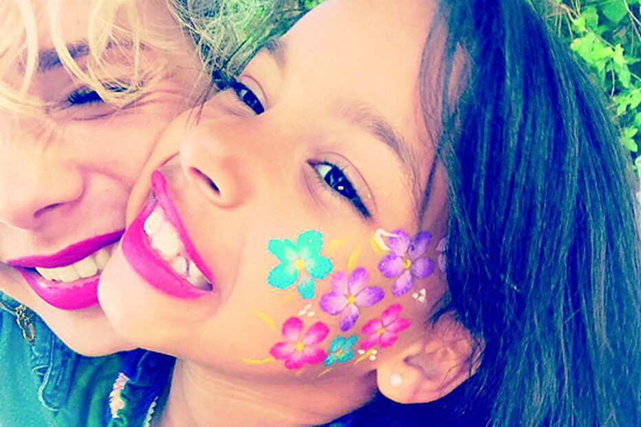 Luciana Abreu com a filha Lyannii