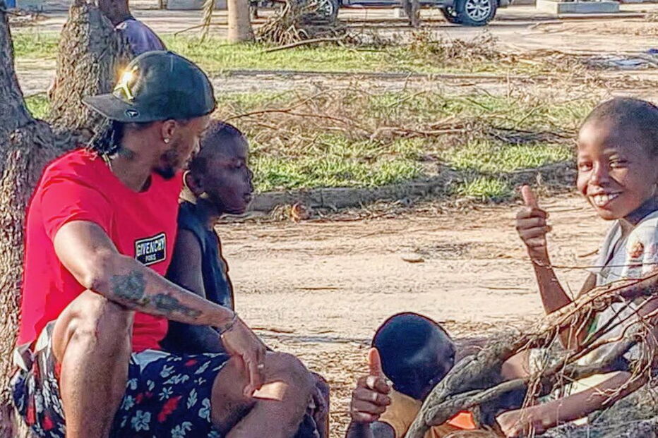 Yannick Djaló viajou para Moçambique para prestar apoio à população