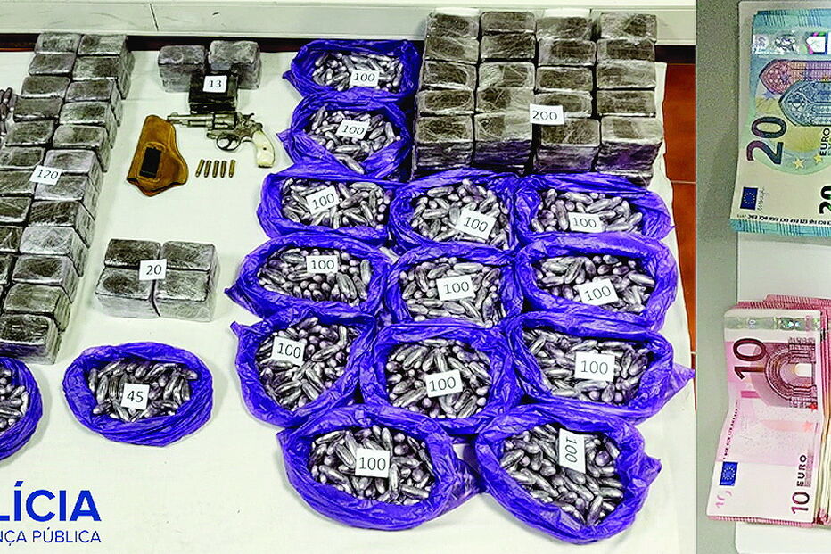 Droga apreendida pela PSP