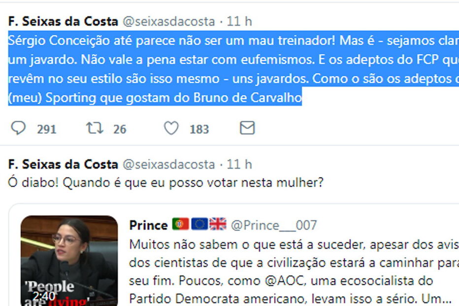 Antigo secretário de Estado chama 