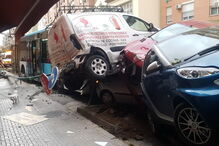 Acidente com autocarro em Málaga