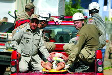 Bombeiros salvaram várias pessoas