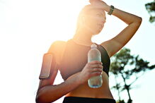 Exercício resulta em transpiração