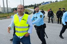 Concentração de motoristas durante greve nacional leva a intervenção da GNR