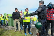 Concentração de motoristas durante greve nacional leva a intervenção da GNR
