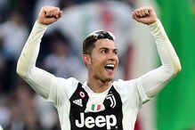 A festa de Cristiano Ronaldo após ser campeão de Itália pela Juventus