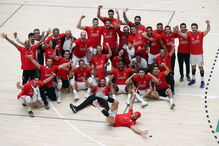 Benfica fez a festa do título no recinto do Sporting, em Alvalade 
