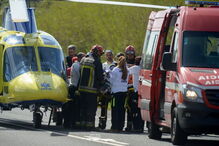 Colisão obrigou ao corte do IP6 durante várias horas para prestar socorro às vítimas e remover os veículos 