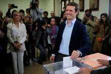 Pablo Casado já foi votar