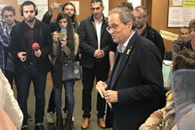 Quim Torra votou em Barcelona