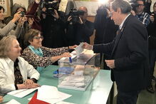 Quim Torra votou em Barcelona