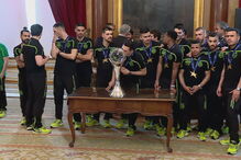 Medina recebe equipa de futsal do Sporting após vencer campeonato europeu