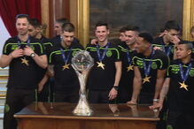 Medina recebe equipa de futsal do Sporting após vencer campeonato europeu