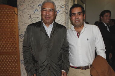 António Costa ao lado do filho
