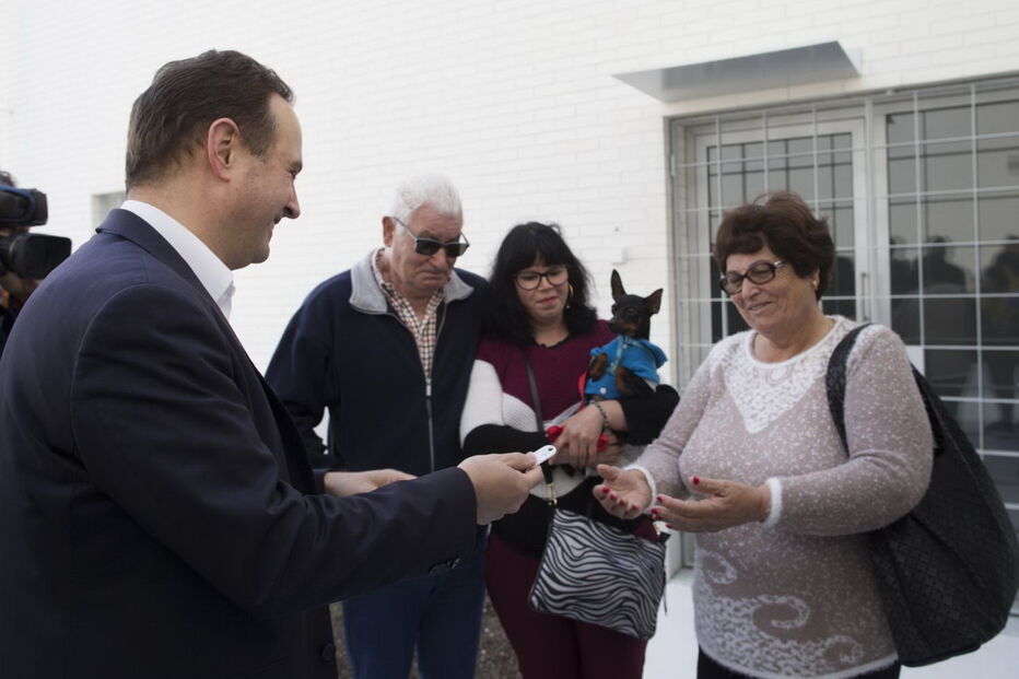 Entrega de casas no Bairro da Boavista