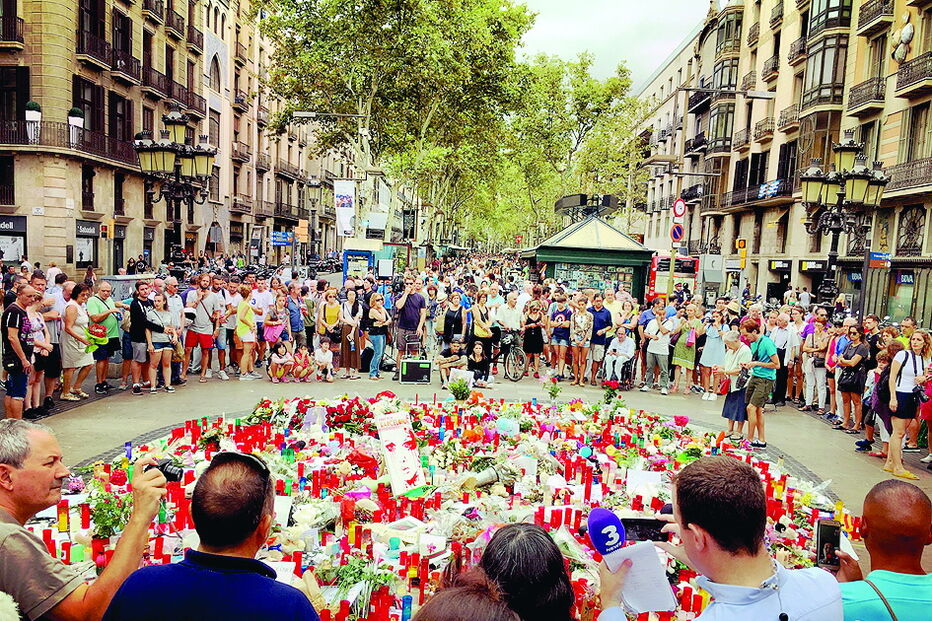 Homenagem às vítimas dos ataques de 2017 em Barcelona e Cambrils   