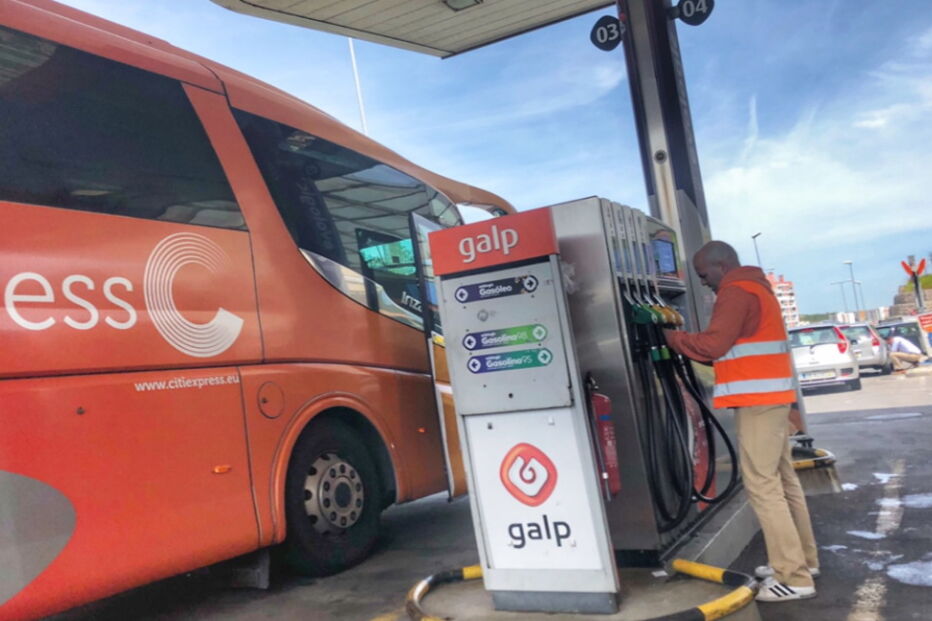 Bomba de combustíveis da Galp no Eixo Norte-Sul