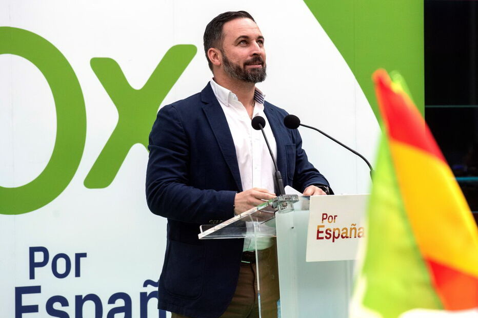 Santiago Abascal, líder do Vox, não participará em debate eleitoral na TV 