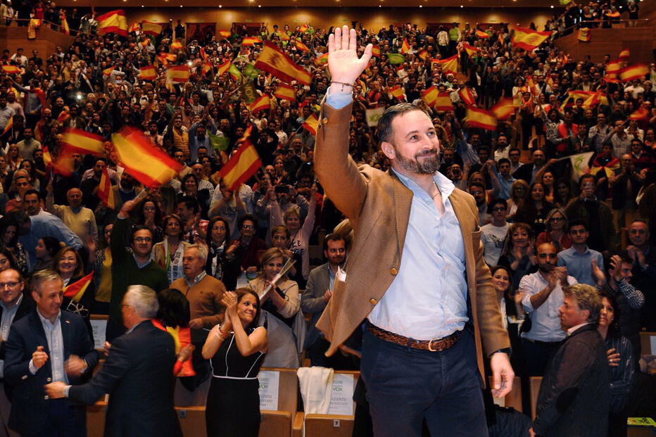Santiago Abascal, líder do Vox, não participará em debate eleitoral na TV 