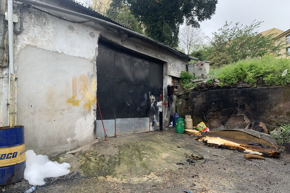 Incêndio consome oficina de automóveis em Rio Tinto