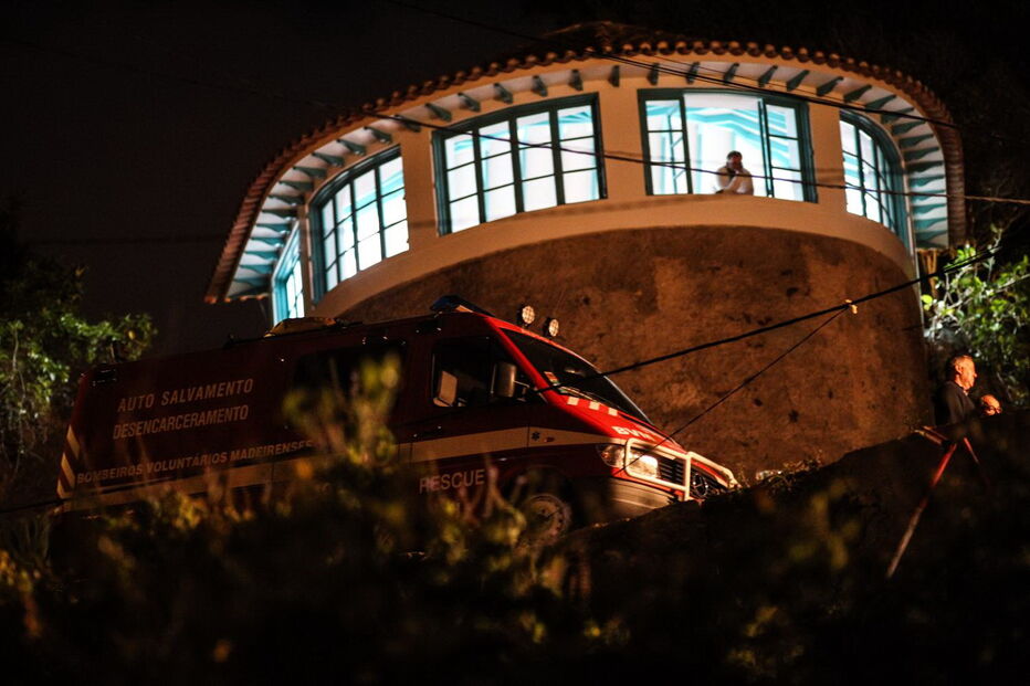 Operações no local da tragédia na Madeira