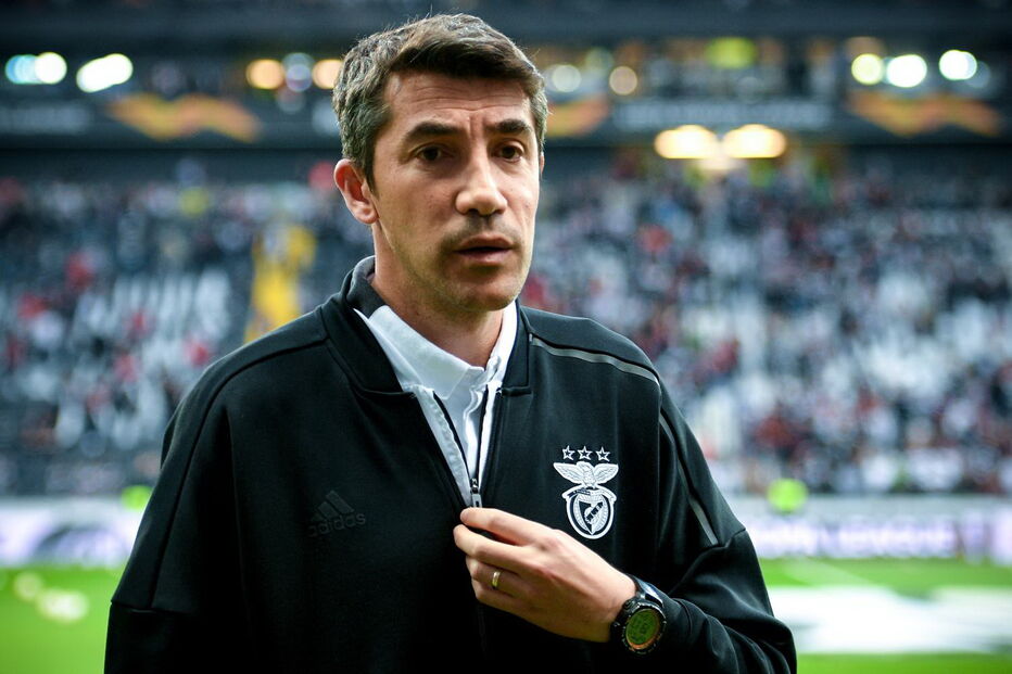 Bruno Lage, treinador do Benfica, antes do encontro com o Eintracht Frankfurt