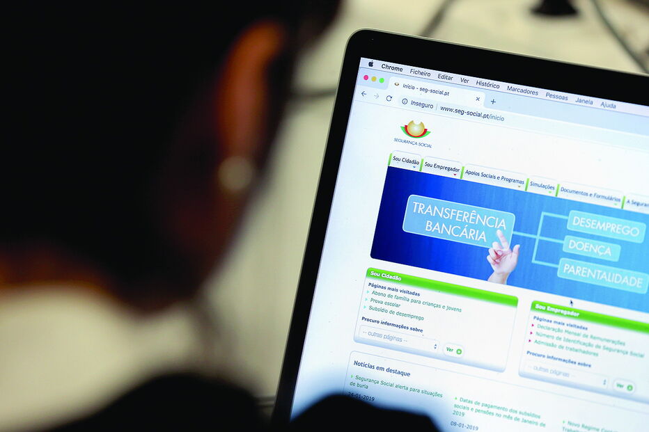 Portal Segurança Social Direta , apoio    