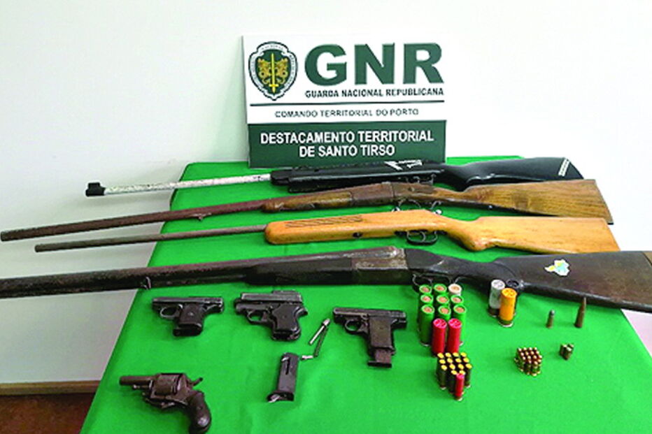 Material apreendido pela GNR
