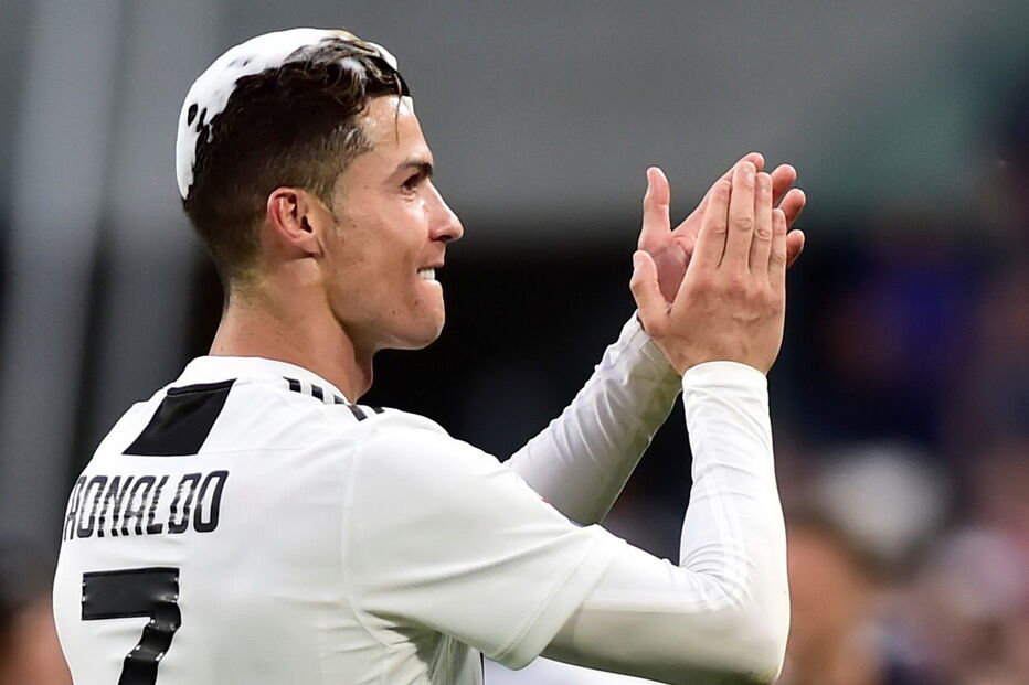 A festa de Cristiano Ronaldo após ser campeão de Itália pela Juventus