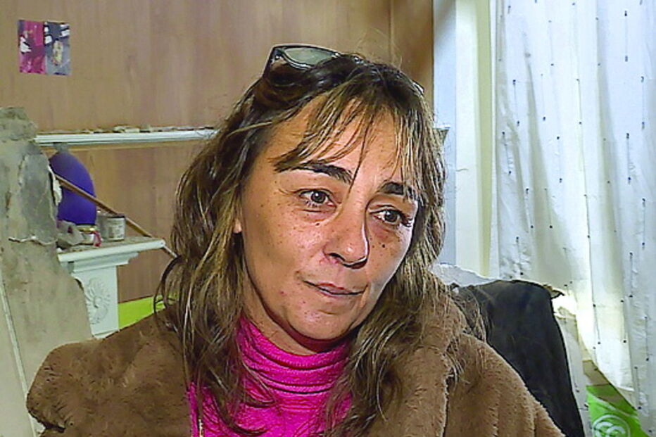 Grua caiu na Rua da Torrinha, em fevereiro 