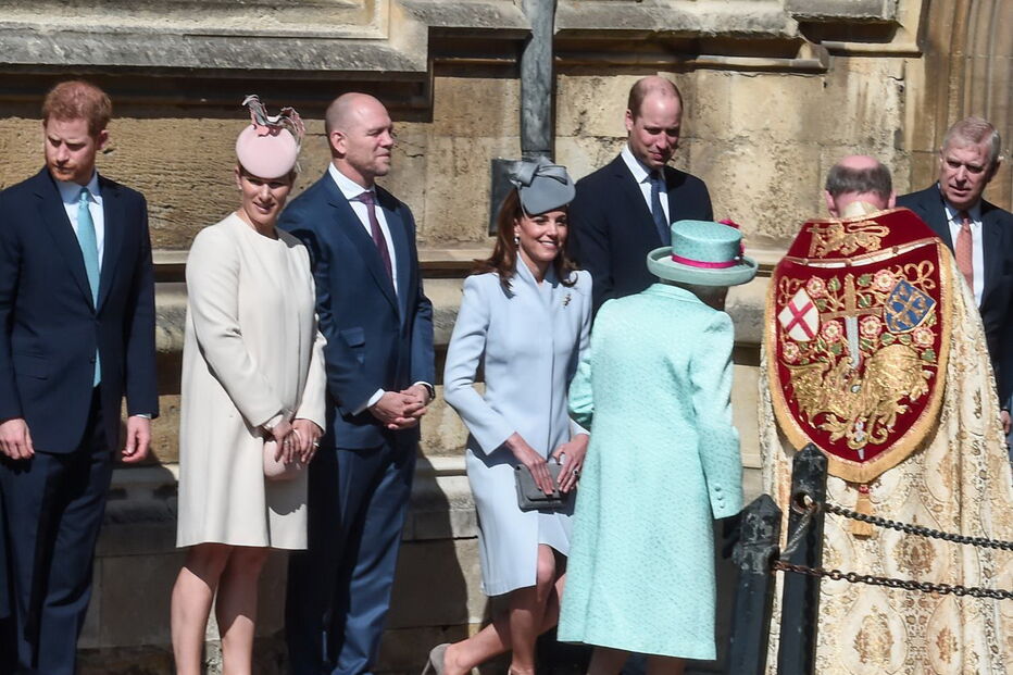 Família real britânica nas celebrações da Páscoa 