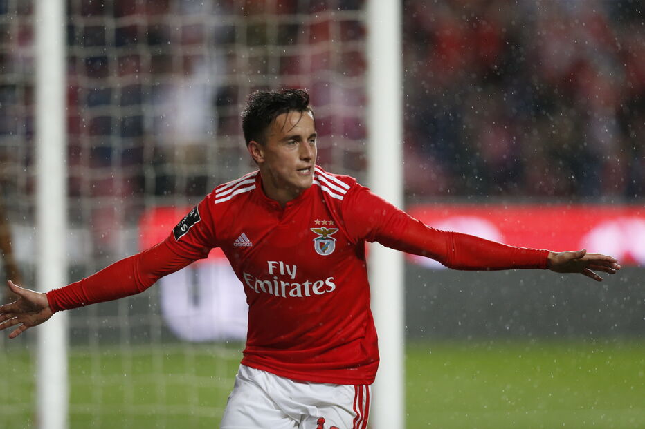 Cervi marcou o quarto golo do Benfica - Marítimo