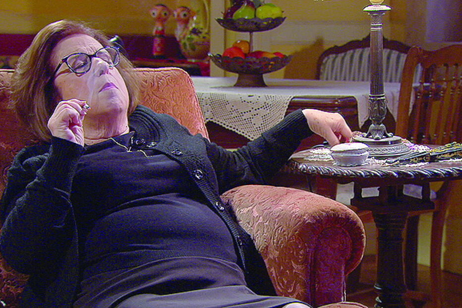 Quintéria, personagem interpretada por Catarina Avelar em 'Alguém Perdeu'