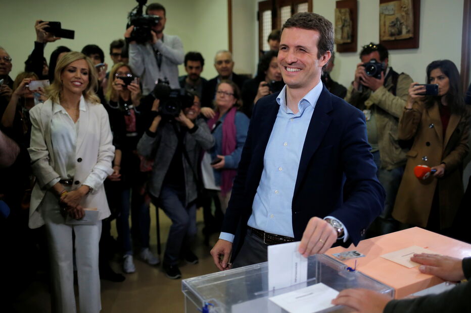 Pablo Casado já foi votar