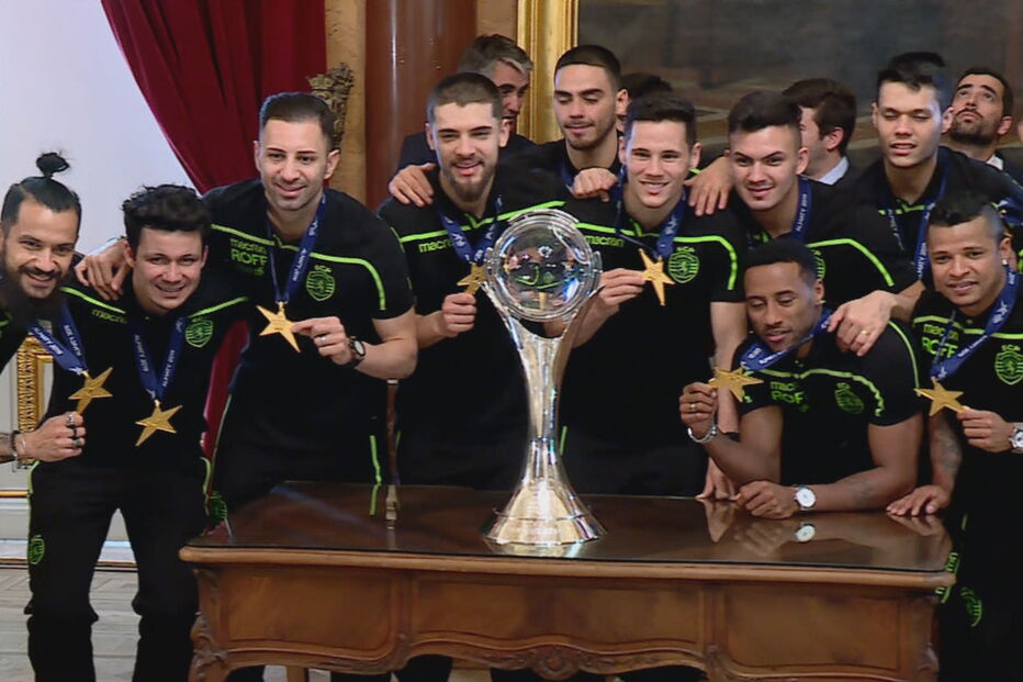 Medina recebe equipa de futsal do Sporting após vencer campeonato europeu