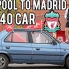 Youtuber viaja de Liverpool a Madrid em carro de 45 euros para ir à final da Liga dos Campeões
