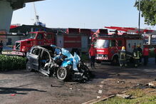 Despiste de Porsche na ponte móvel de Leça da Palmeira causa três mortos