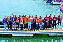 Entusiasmo marcou o batismo de mar dos estudantes que viveram experiência inédita a bordo de lancha da Polícia Marítima  