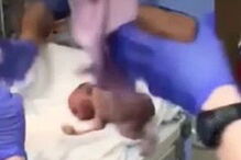 Vídeo mostra queda aparatosa de bebé prematura após lapso de médico