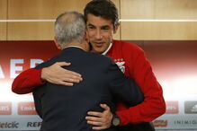 Luís Filipe Vieira e Bruno Lage