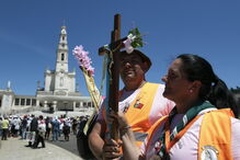 Peregrinos no Santuário de Fátima
