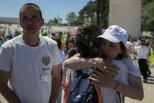 Peregrinos no Santuário de Fátima