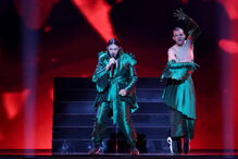 Conan Osíris nos ensaios para a semi-final da Eurovisão