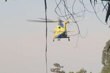 Helicóptero do INEM com Santana Lopes	